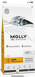 Molly Tavuklu Hypoallergenic Kedi Maması 2 kg